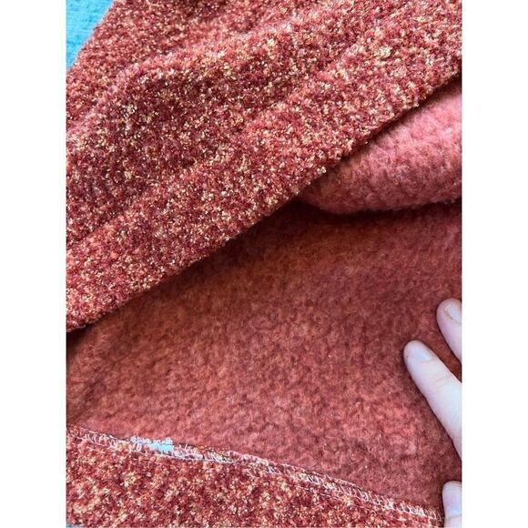 Vintage Lago & Rosie's Red Orange Dress With Matching Brown Vest Large - Picture 8 of 12